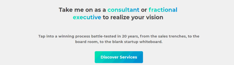 “Take me on as a consultant or fractional executive”