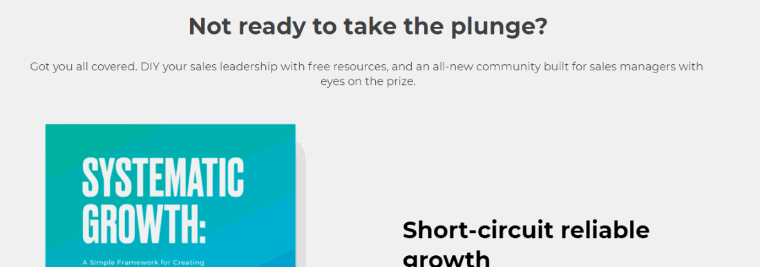 “Not ready to take the plunge?” and the Systematic Growth ebook